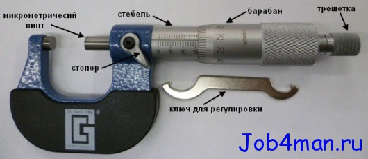 Как правильно пользоваться микрометром, пример измерения.
